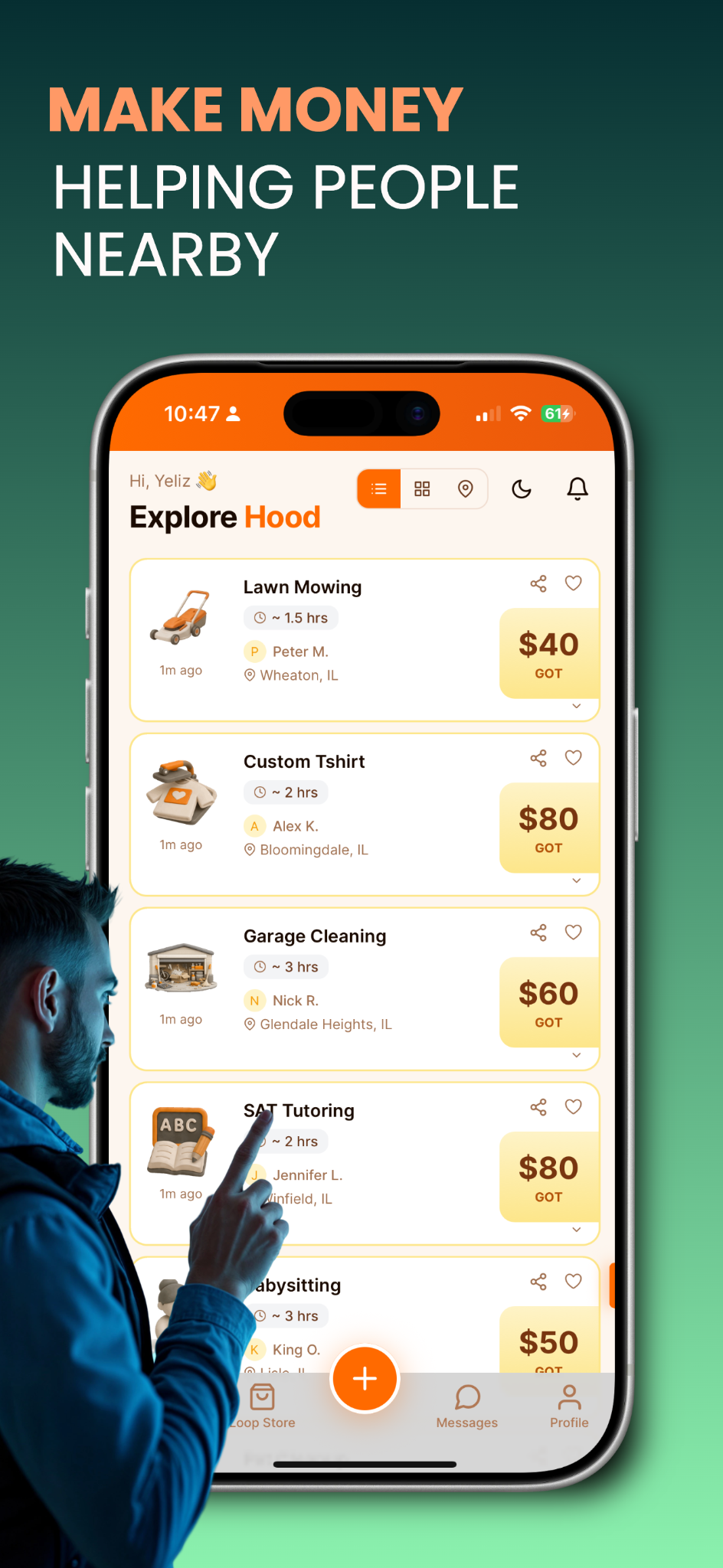 Make money helping nearby