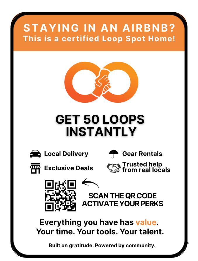 Certified Loop Spot Home sign for short-term rentals